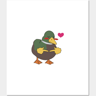 Duck being silly Posters and Art